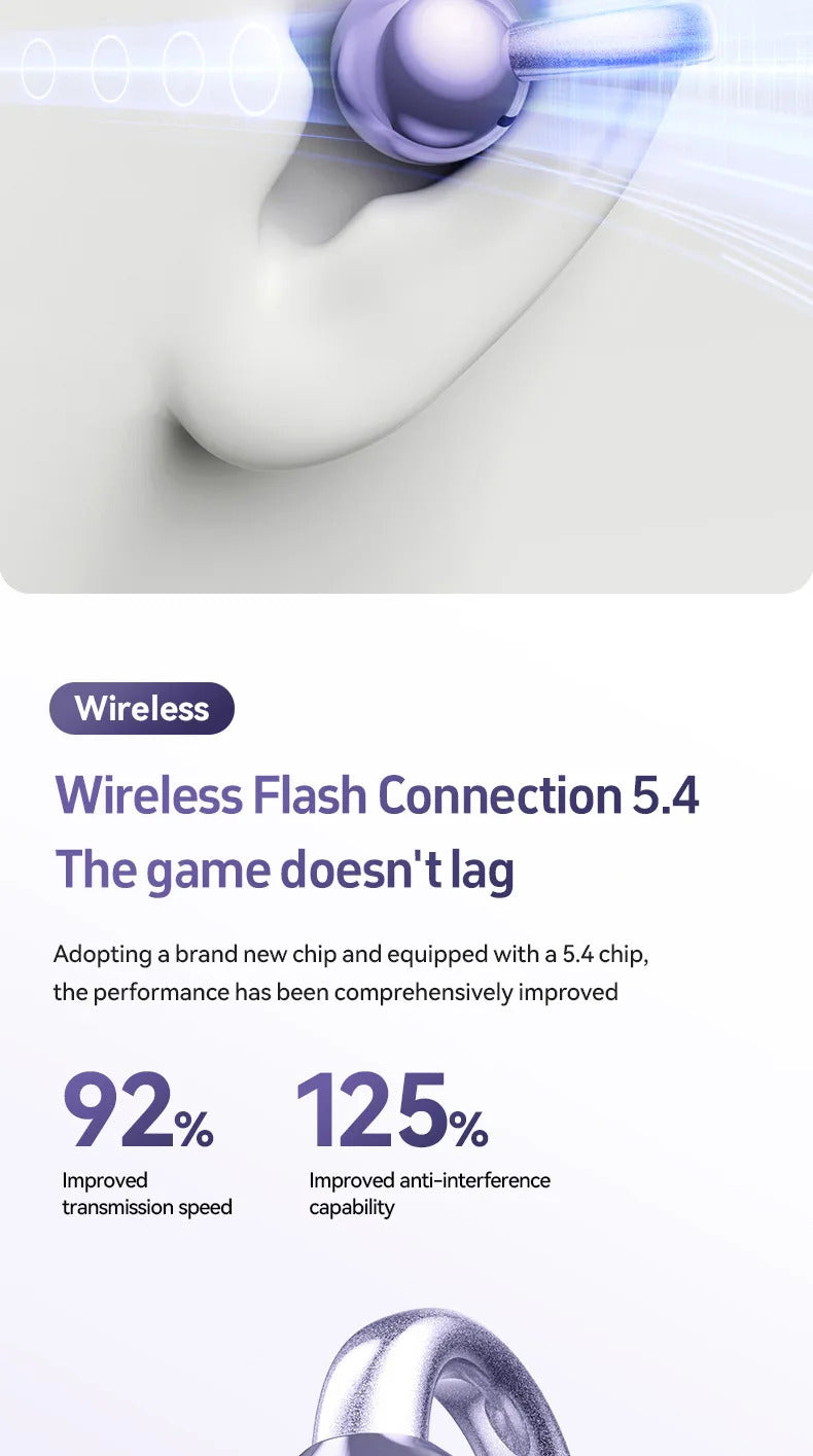 Wireless M97 TWS Ear Clip Earbuds GAS Conduction Headphones Bluetooth Call Noise Reduction Earphone HIFI Stereo Sports Headsets