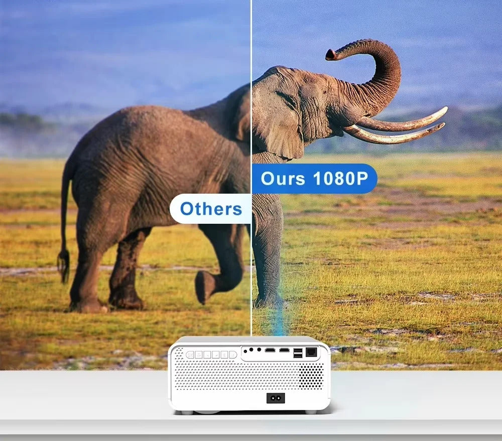 X1 HD Movie Projector 600ANSI Lumens 1080P Support 4K Video Auto-Focus Android Home Theater WiFi Beamer For Homestay Hotel