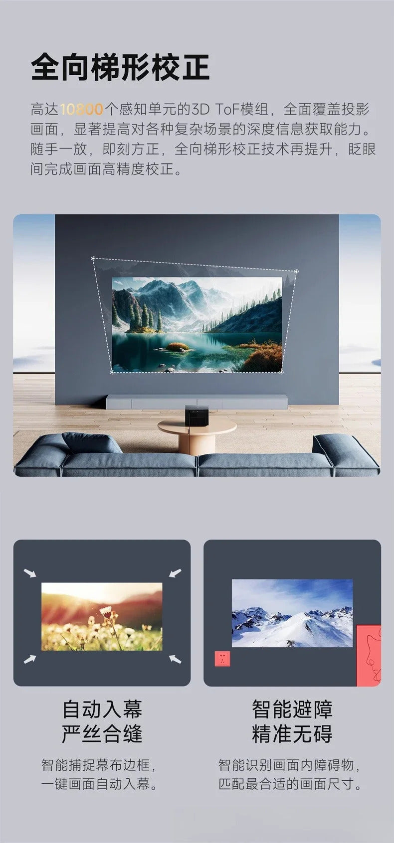 H1 projector ultra high definition household 1080P intelligent screenless WiFi direct projection white wall overseas projector